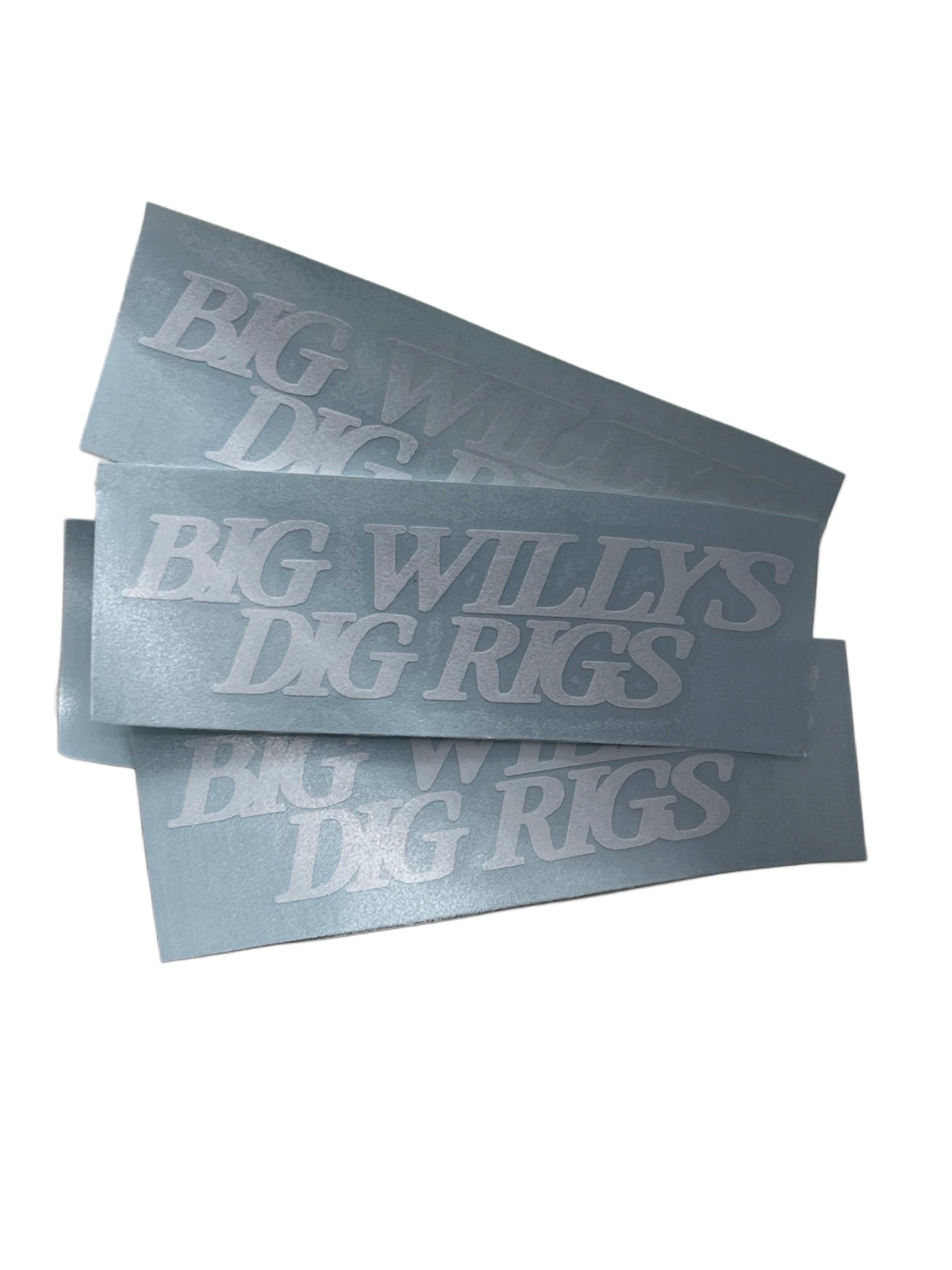 “BIG WILLYS DIG RIGS” DECALS – BIG WILLY'S