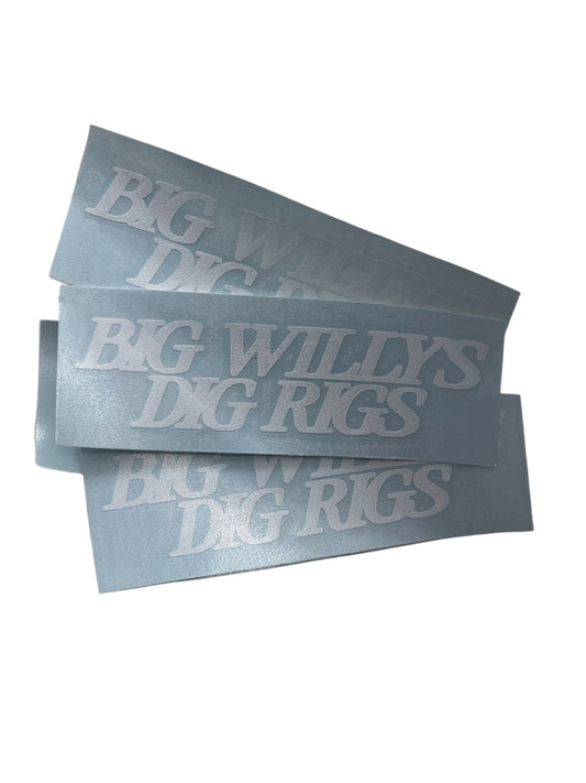 “BIG WILLYS DIG RIGS” DECALS